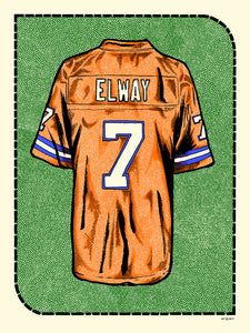 "J. Elway Jersey" by Zissou Tasseff-Elenkoff