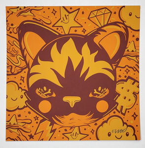 "Cat Orange and Orange #6" by Elloo