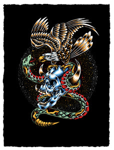 "Skull, Snake & Eagle" by Adam Lundquist