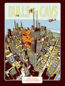"Chicago Bulls Exclusive: Cavaliers VS Bulls Print" by Zissou Tasseff-Elenkoff