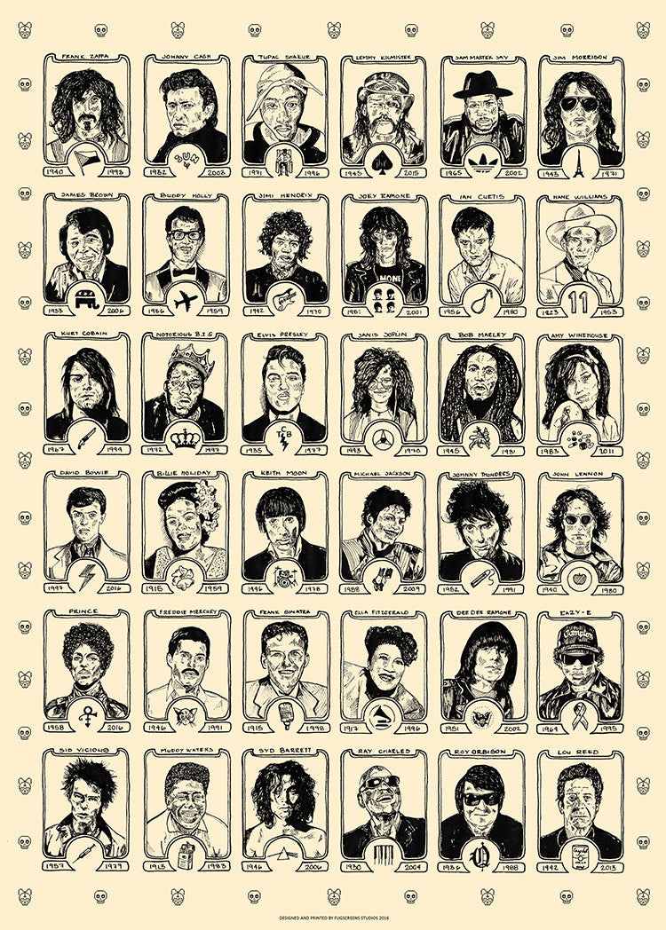 "Dead Rock Stars Variant" by Zissou Tasseff-Elenkoff