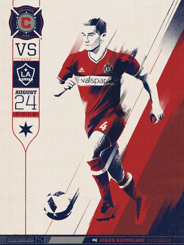 "Chicago Fire VS LA Galaxy" by Delicious Design League