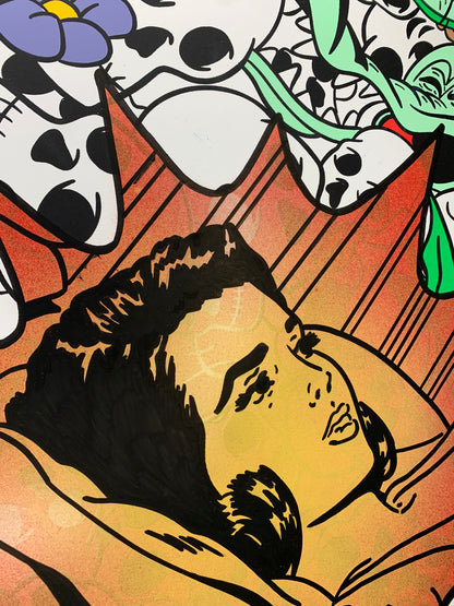 "A Noble Stead, A Boy Asleep, & A Box of Crayons" Hand Embellished 1 by Griffin Goodman
