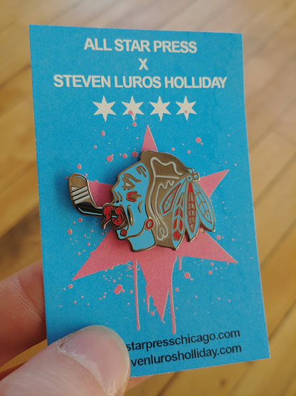 "Zombie Blackhawks Mashup" Pin by Steven Holliday