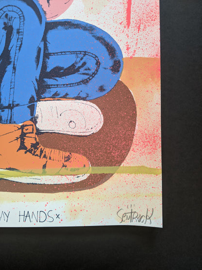 "Father Stretch My Hands" Hand Embellished 9 by Sentrock