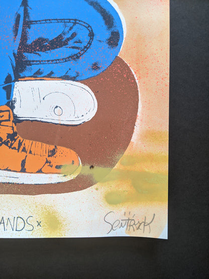"Father Stretch My Hands" Hand Embellished 8 by Sentrock