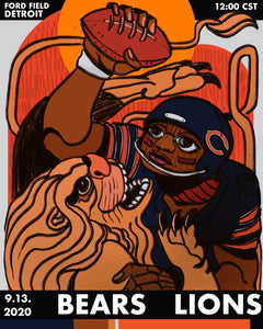 Game 1: "Official Lions VS Bears" by Langston Allston