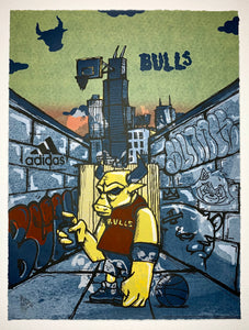 "Reimagined Bulls Test Print 10" by JC Rivera