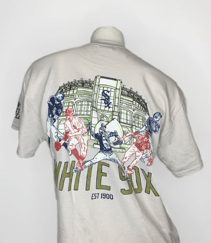 "Retro White Sox" Official White Sox T-Shirt by Zissou Tasseff-Elenkoff