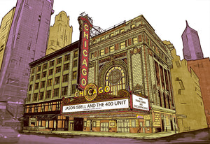 Jason Isbell & The 400 Unit at Chicago Theater 2017 Print by Fugscreens Studios