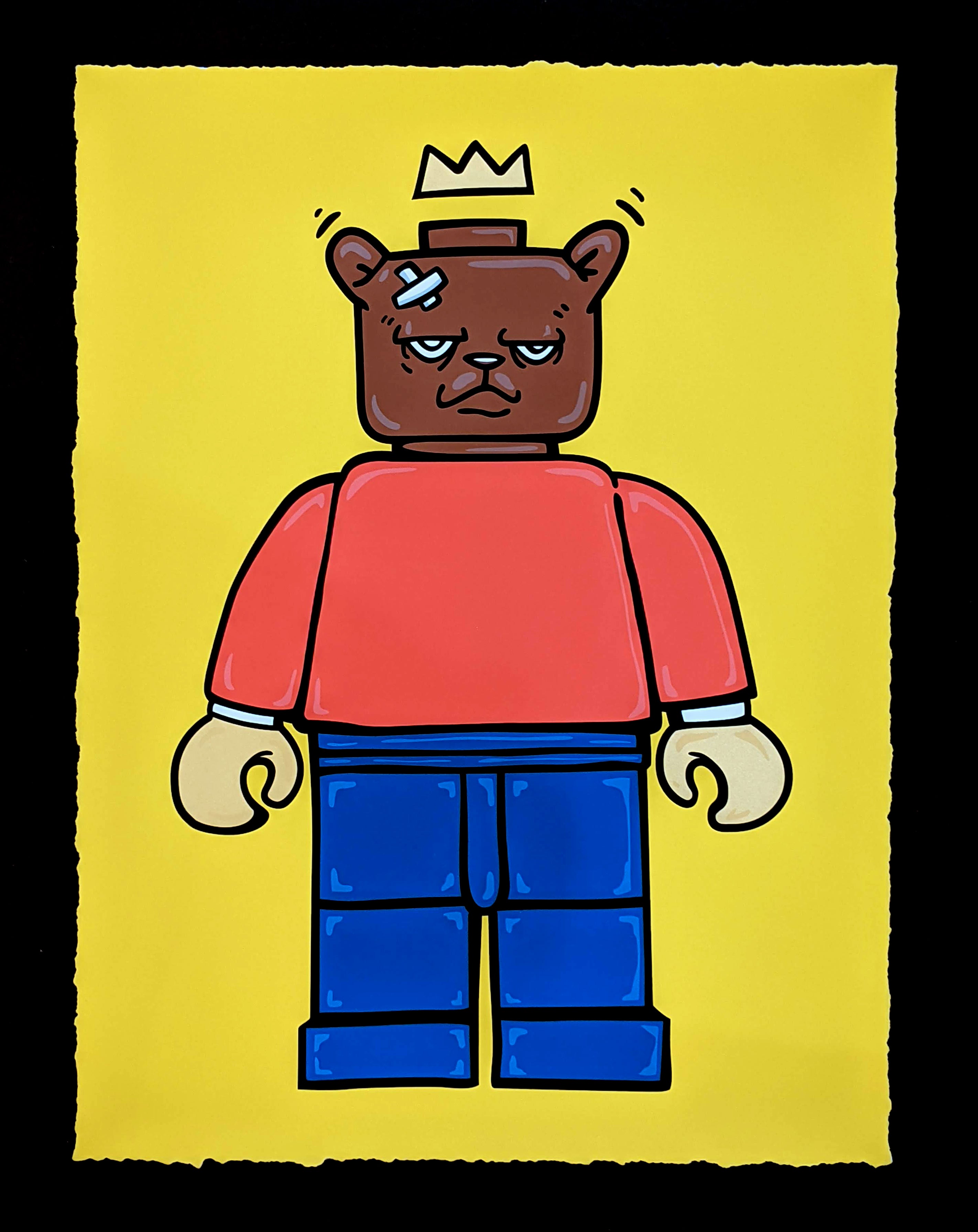 "Bear & Square 18" by JC Rivera