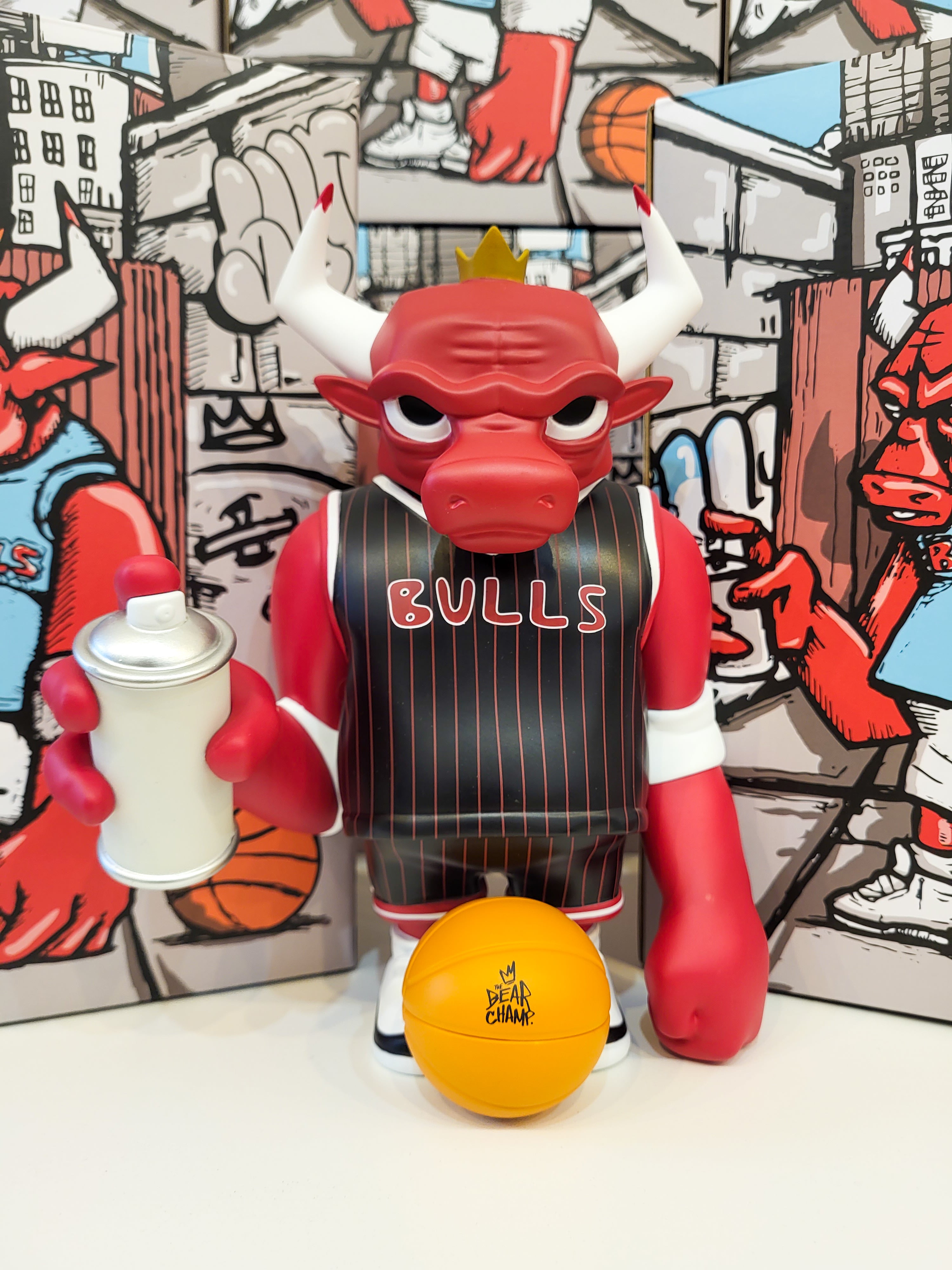 "Street Bully" Black Pinstripe Vinyl Toy by JC Rivera