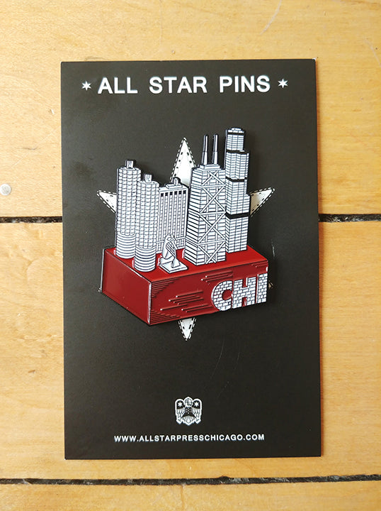Brick City Enamel Pin by Kate Lewis