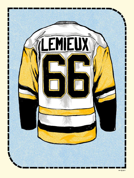 "M. Lemieux Jersey" by Zissou Tasseff-Elenkoff