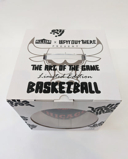 "The Art of the Game Limited Edition Basketball" Red & Black by Lefty Out There