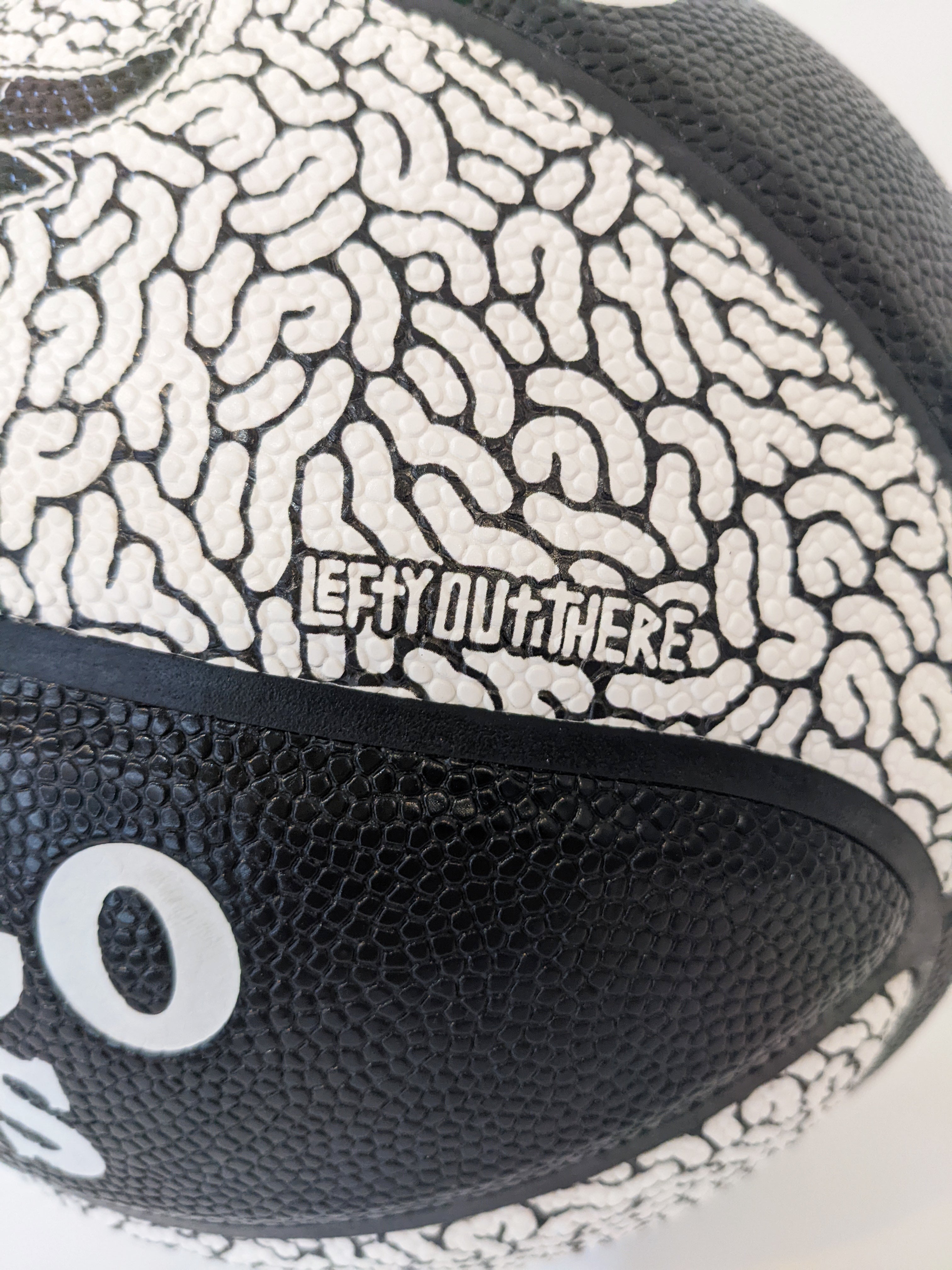 "The Art of the Game Limited Edition Basketball" Black & White by Lefty Out There