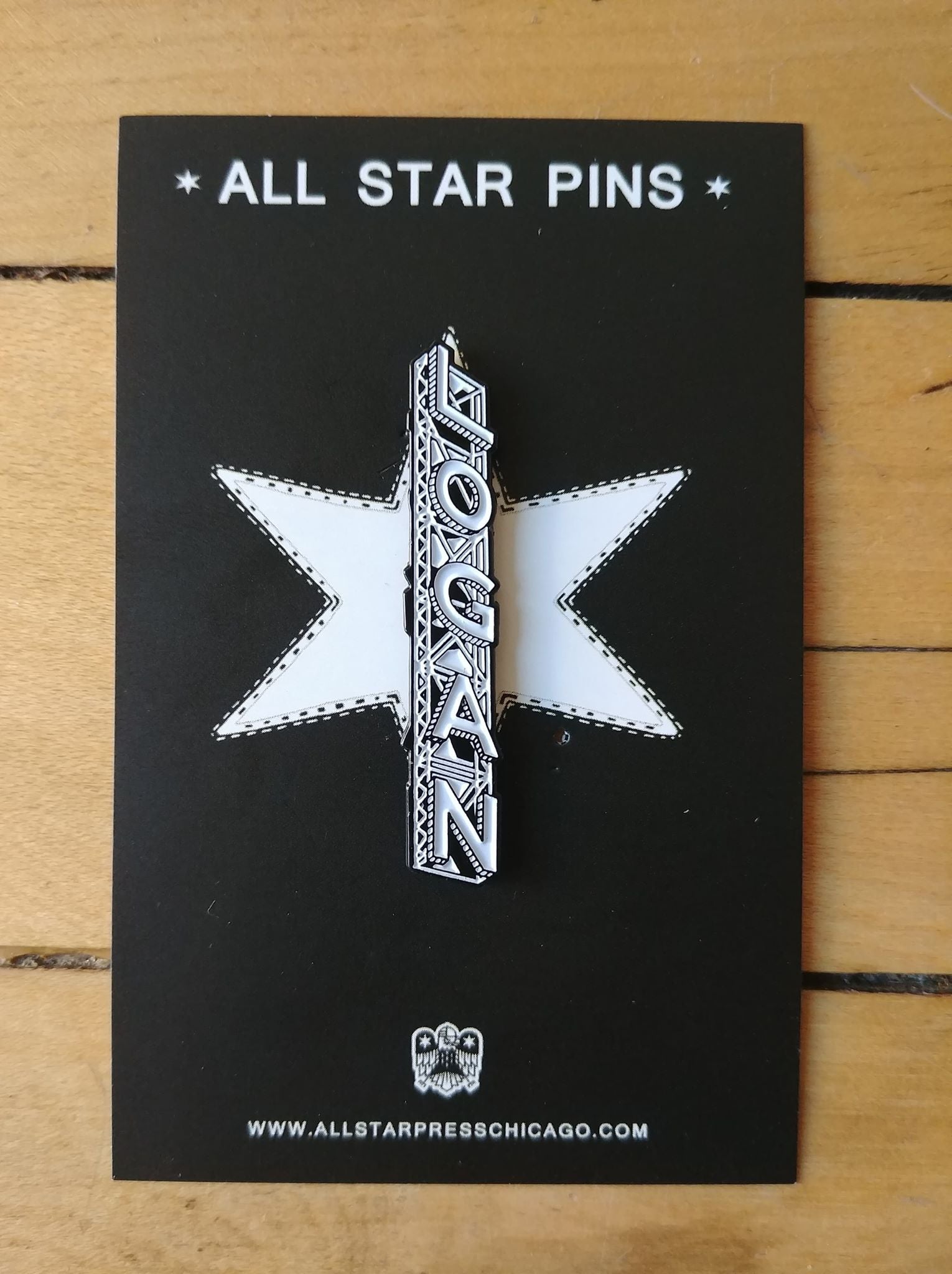 Logan Square Theatre Pin by Kate Lewis