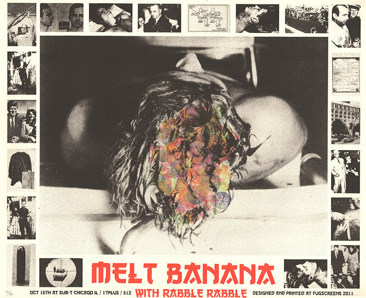 Melt Banana Poster at Subterranean, Chicago 2011 Print