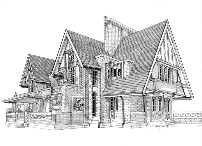 Nathan Moore House Original by Kate Lewis