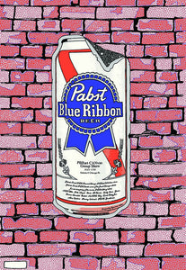 Pabst Blue Ribbon PBR Art Can 2014 Print