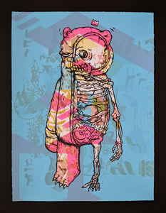 "Bear Bones Pink Test Print" by JC Rivera