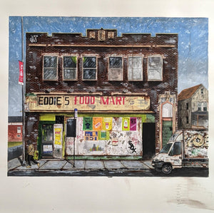 "Eddie's Food Mart" Original by PizzaInTheRain