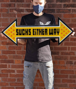 "Sucks Either Way" Original cut out by Skewville X R6D4