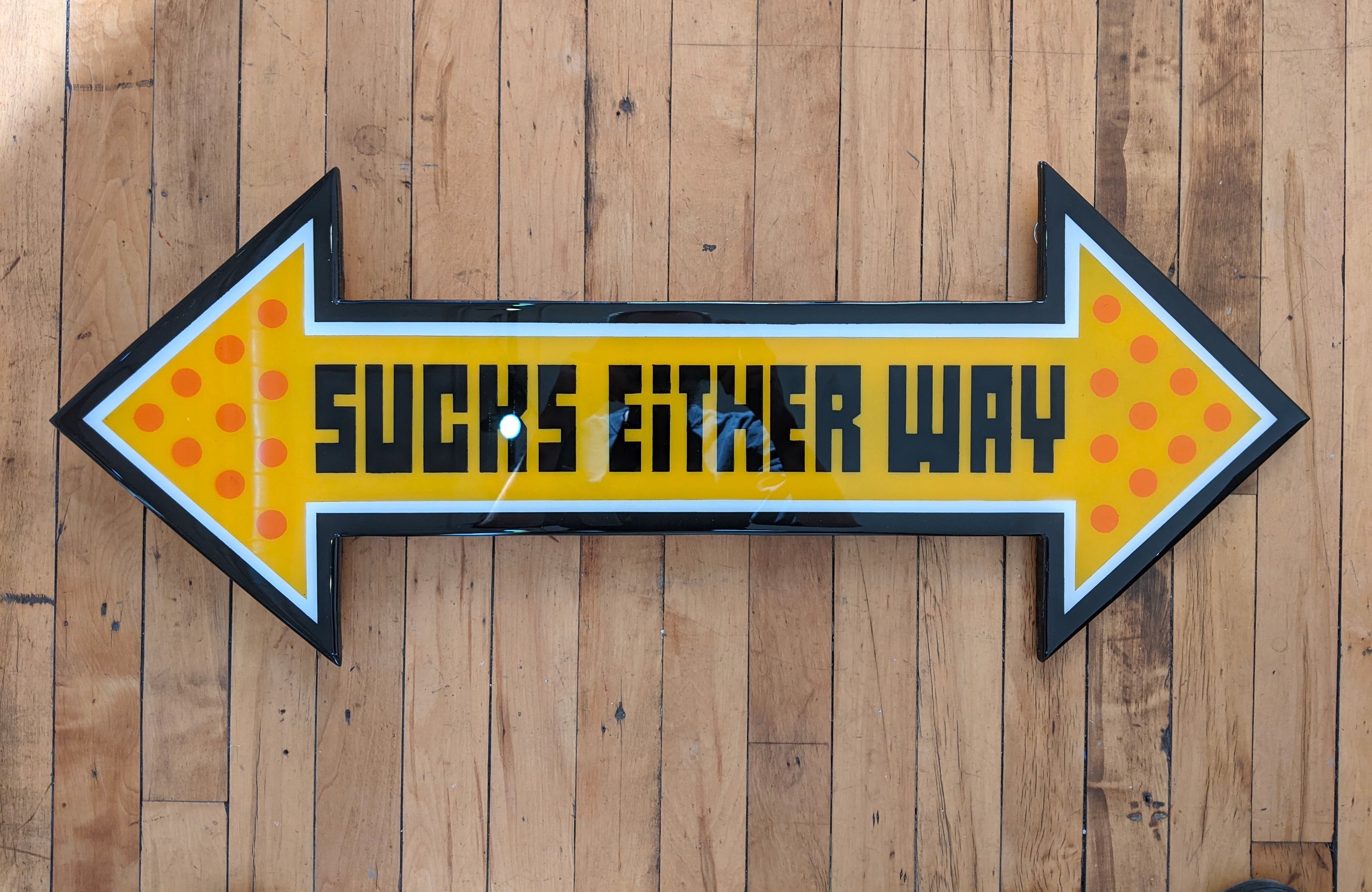 "Sucks Either Way" Original cut out by Skewville X R6D4