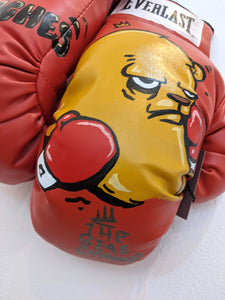 "Roll With the Punches #3" Boxing Gloves by JC Rivera