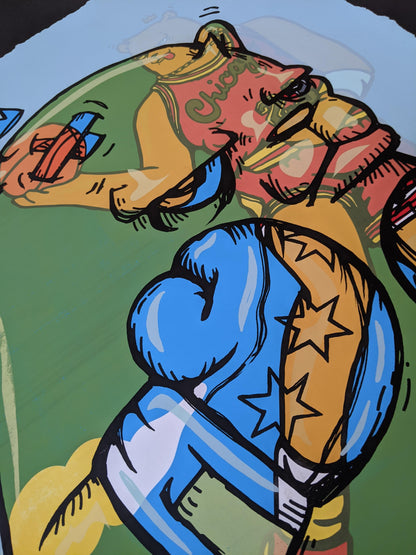 "Chicago Gloves Test Print: MJ Blue" by JC Rivera
