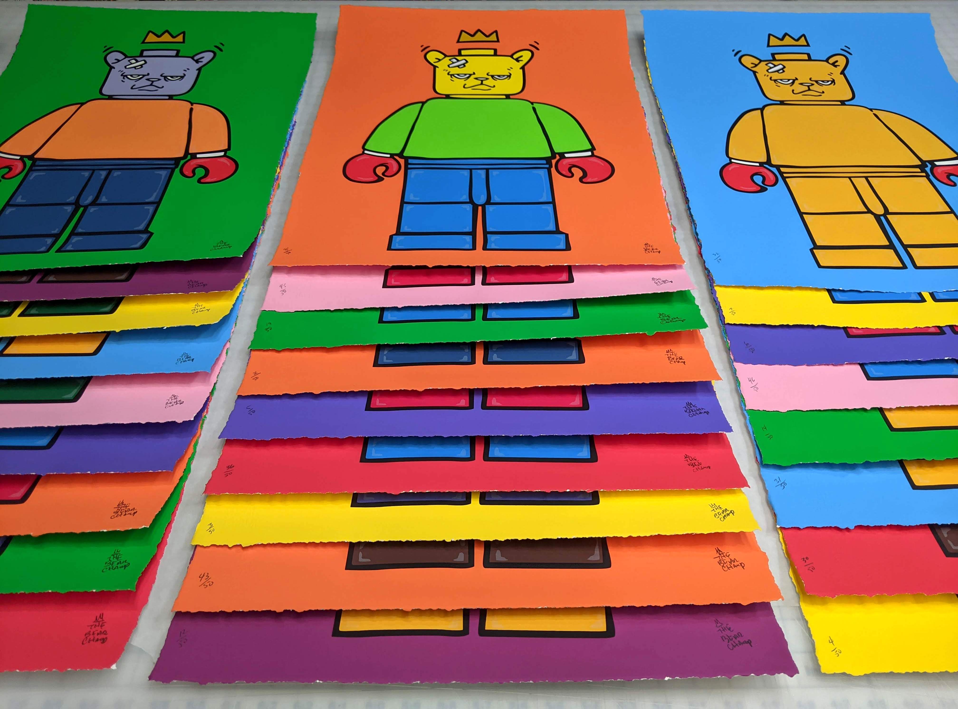 "Bear & Square 12" by JC Rivera