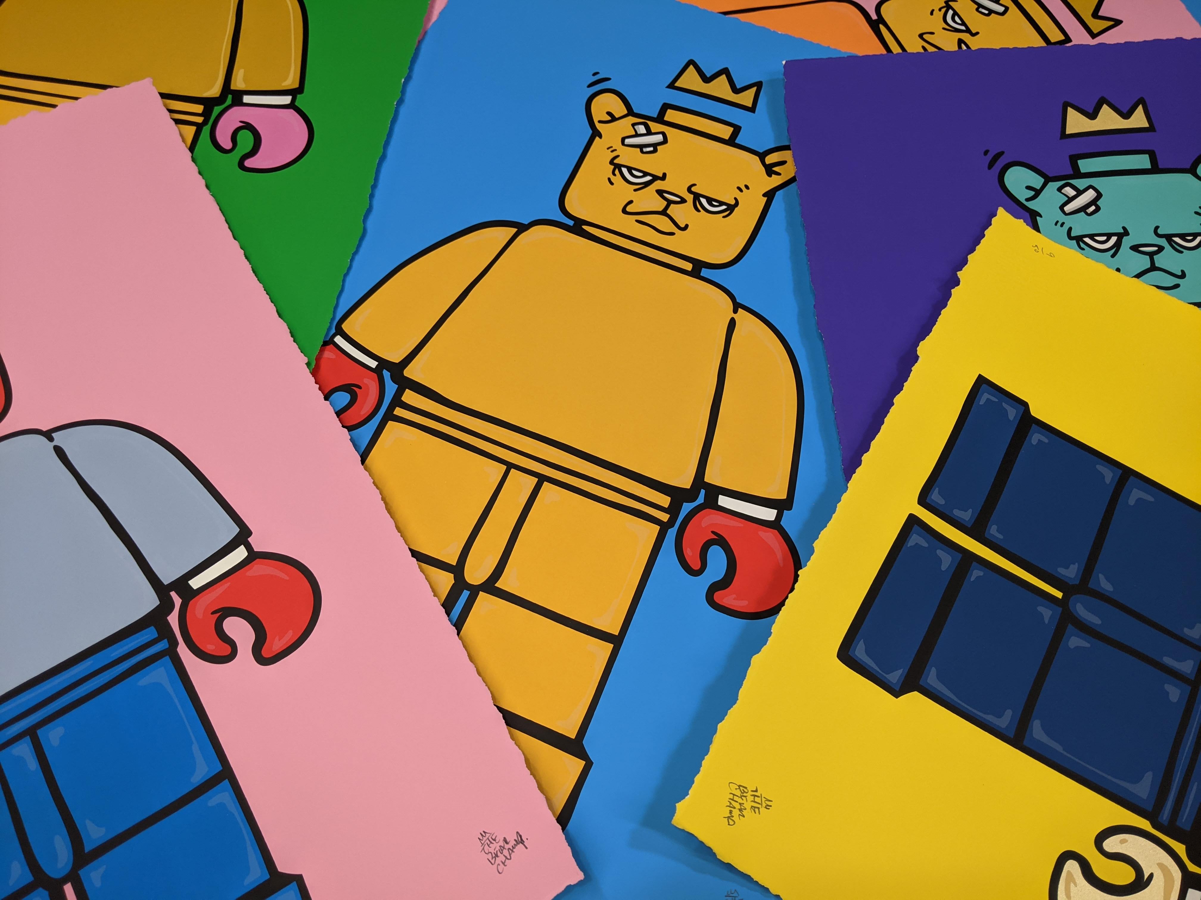 "Bear & Square 12" by JC Rivera