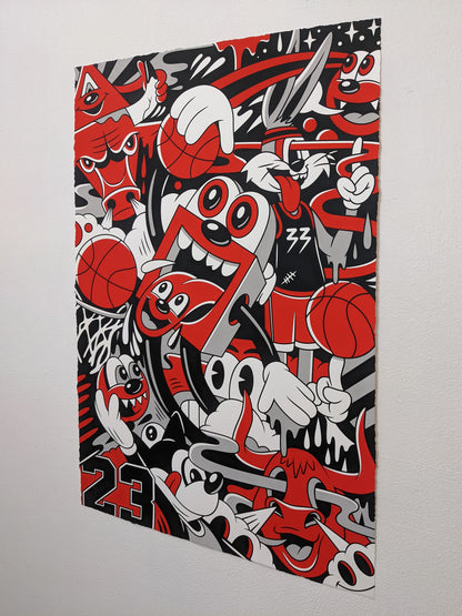 “Hang Time” Screen Print by Greg Mike