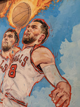 Load image into Gallery viewer, &quot;LaVine On Fire&quot; by Richard Pellegrino
