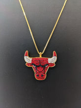 Load image into Gallery viewer, &quot;Red Bulls Crystal Pendant&quot; by Dan Life
