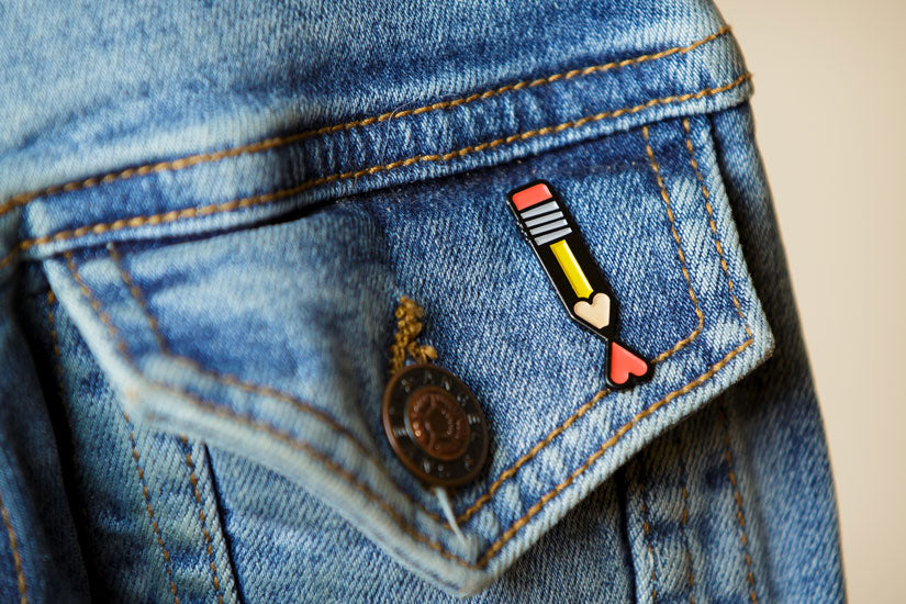 "Pencil Heart" Pin by Sean Mort