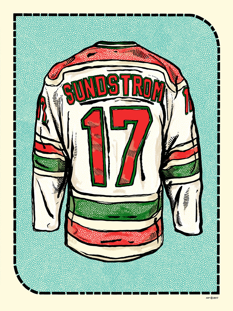 "N. Sundstrom Jersey (Home - White)" by Zissou Tasseff-Elenkoff