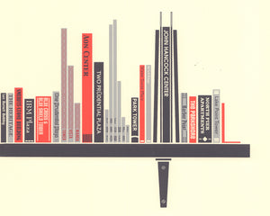 "Bookshelf Chicago Print 2019 Updated Edition" by Sean Mort
