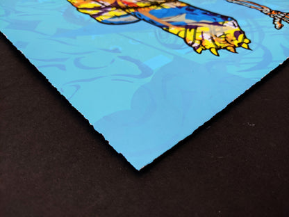 "Bear Bones Yellow Test Print" by JC Rivera