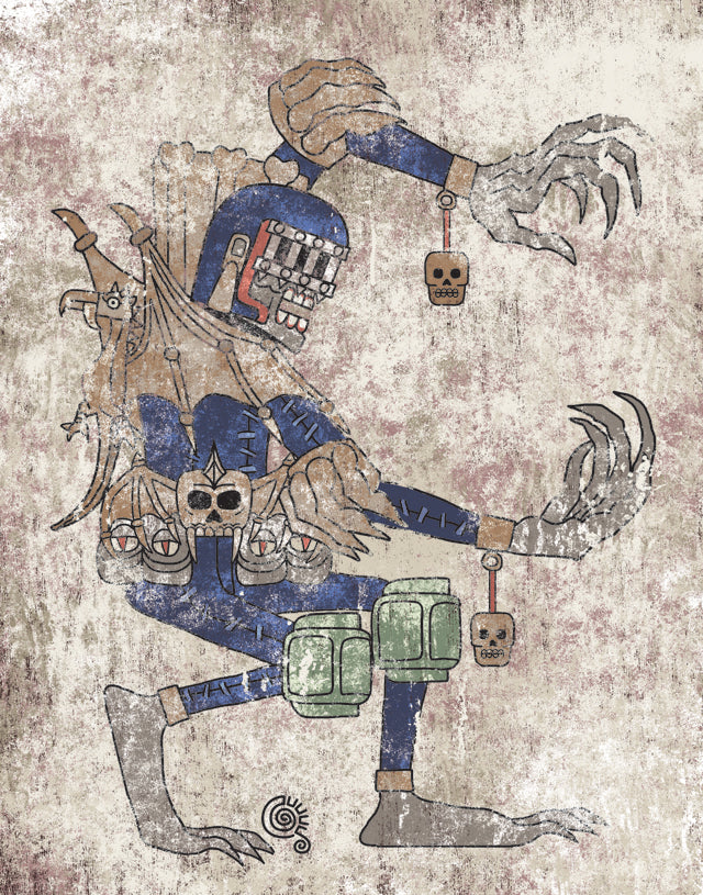 "Aztec Death" by Qetza Art