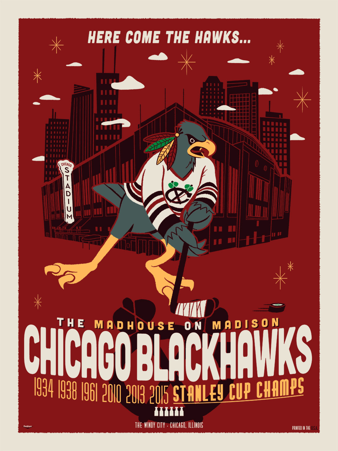 "Here Comes the Hawks" by Ian Glaubinger