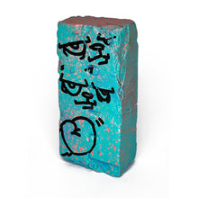 Load image into Gallery viewer, &quot;Hand Embellished Aqua Brick 4&quot; by JC Rivera
