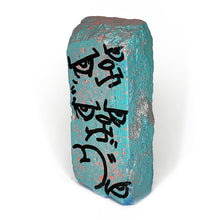 Load image into Gallery viewer, &quot;Hand Embellished Aqua Brick 1&quot; by JC Rivera
