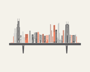 "Bookshelf Chicago" by Sean Mort