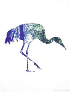 "Flora and Fauna - Sandhill Crane" by Arsenal Handicraft