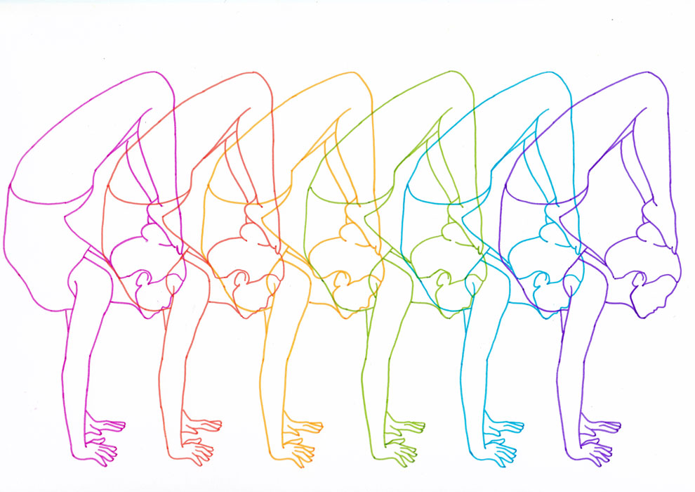 "Rainbow Contortionists" by Earth to Monica