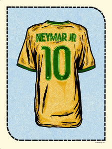 "Neymar - Brazil Jersey" by Zissou Tasseff-Elenkoff