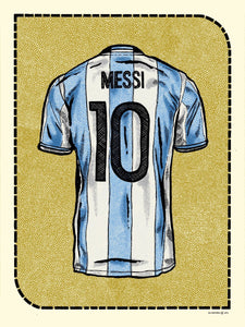 "Messi - Argentina Jersey" by Zissou Tasseff-Elenkoff