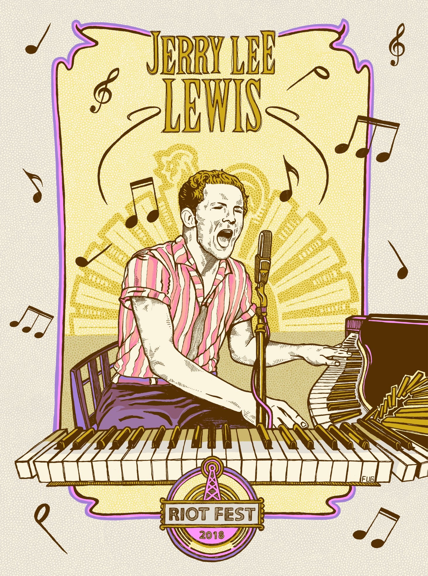 "Jerry Lee Lewis 2018 Riot Fest" by Zissou Tasseff-Elenkoff