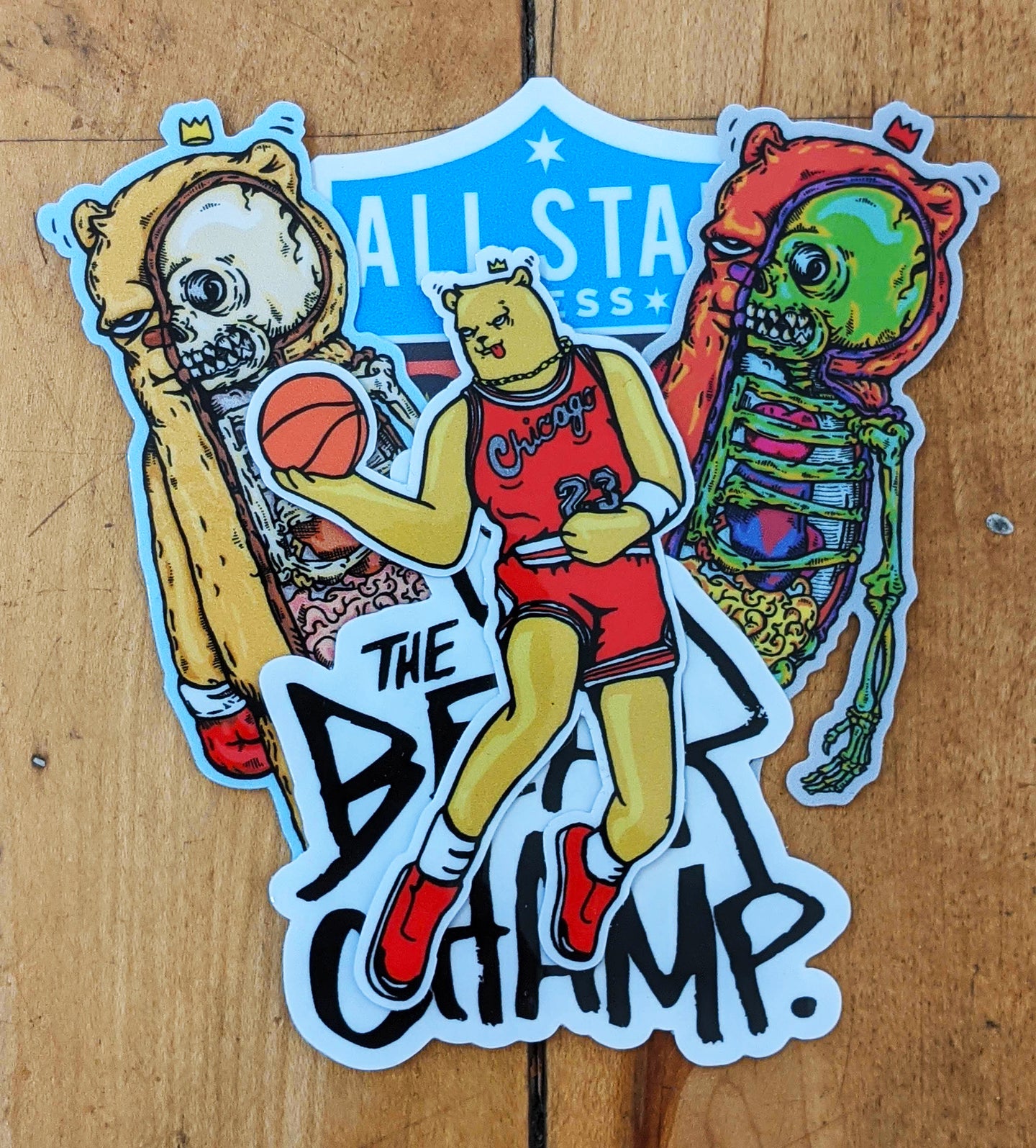 Bear Champ Sticker 4-Pack